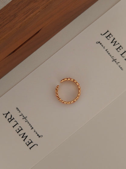 Vintage Luxury Zircon Ring - 18K Gold Plated Adjustable Open | Vinajewelry
