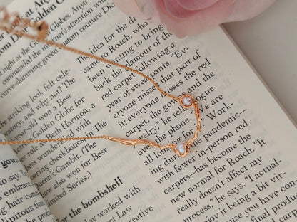 Minimalist Natural Pearl Necklace - 18K Gold Plated Sterling Silver | Vinajewelry