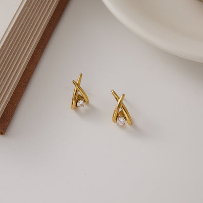 Milan Diamond Stud Earrings
