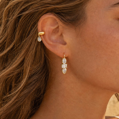 Milan Diamond Hoop Earrings