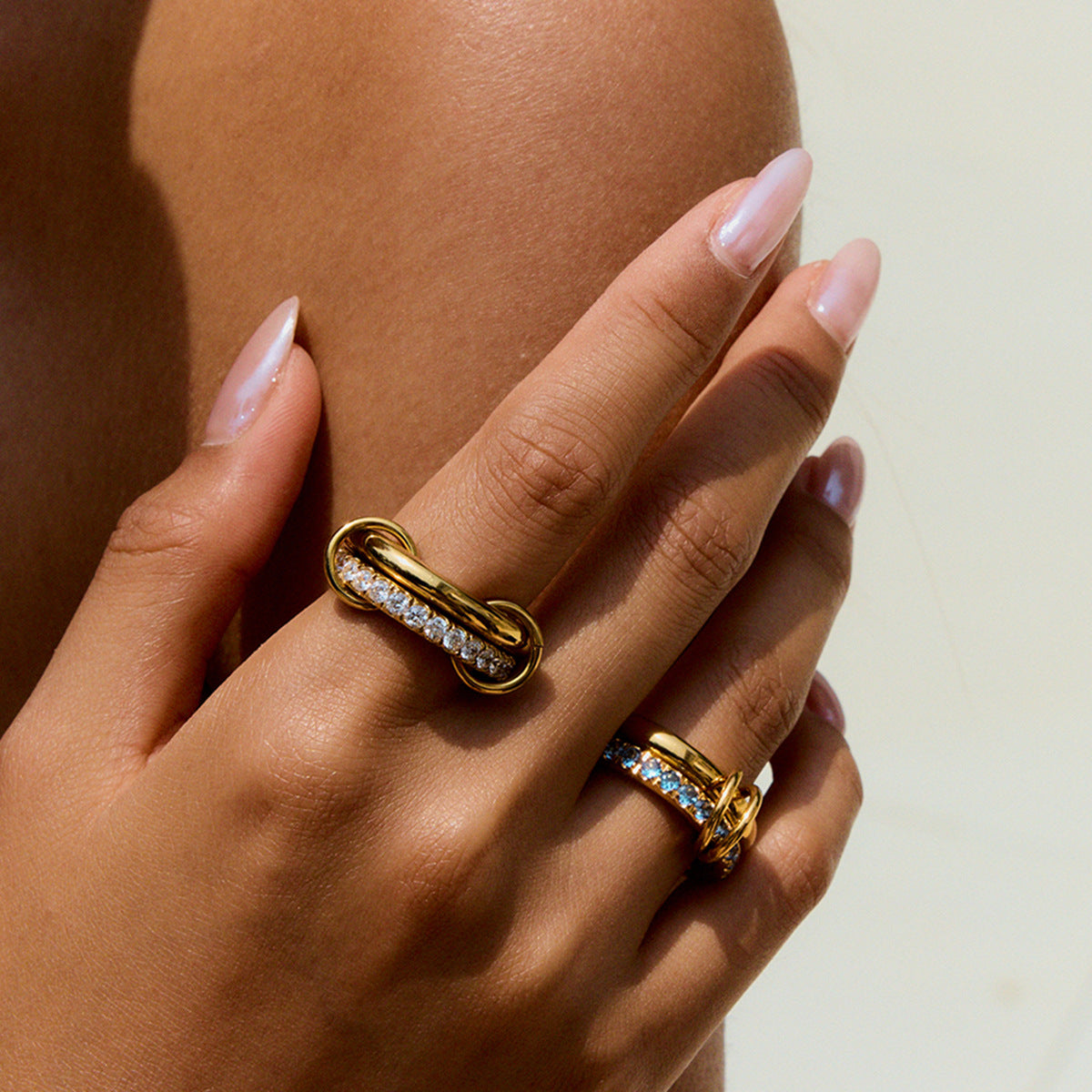 Soleil Stackable Diamond Rings