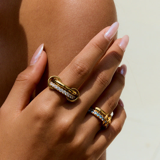 Soleil Stackable Diamond Rings