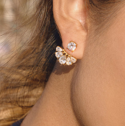 Glória Luxurious Diamond Stud Earrings
