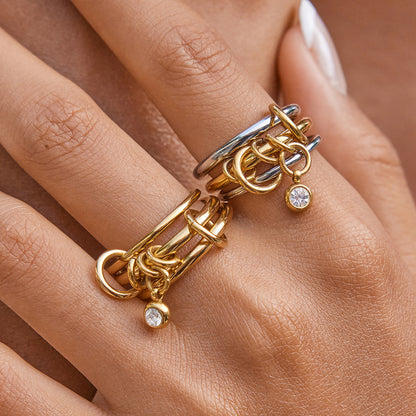Sandrine Stackable Diamond Rings