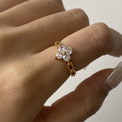 Maia Four Leaf Clover Diamond Ring
