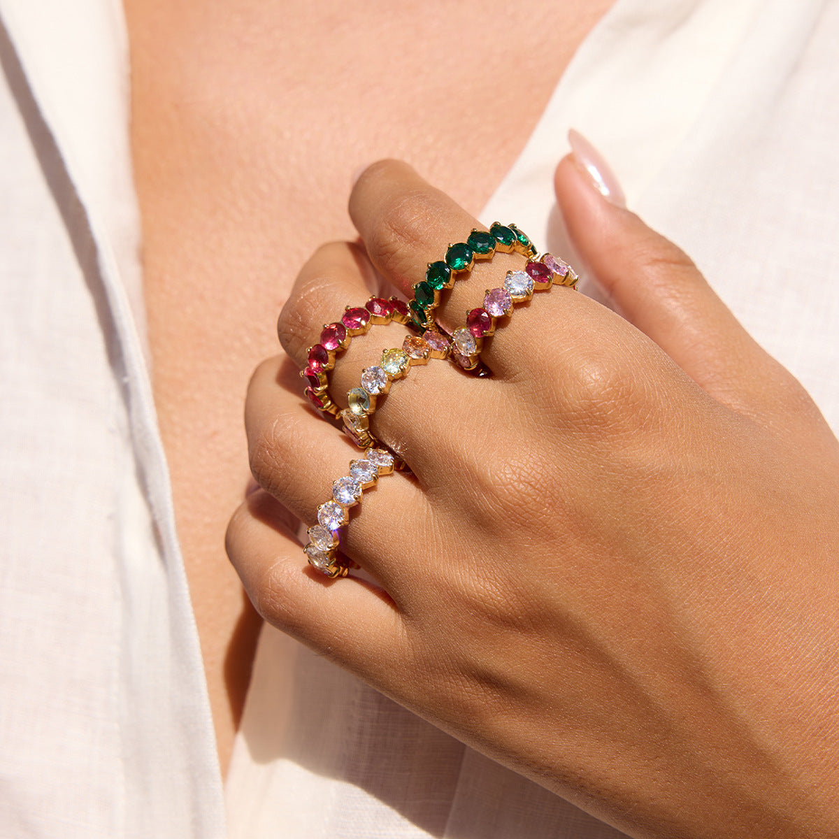 Svetlana diamond eternity ring
