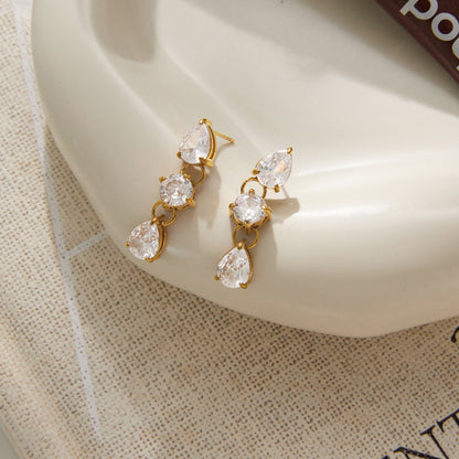 Havana Diamond Drop Earrings