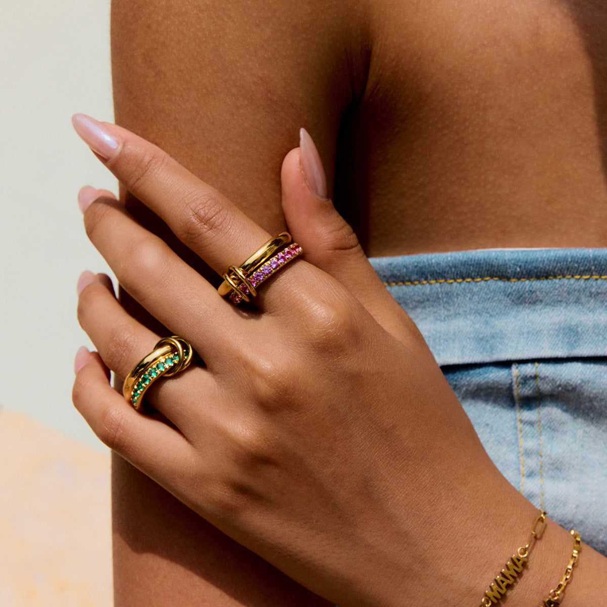 Soleil Stackable Diamond Rings