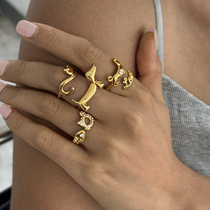 Love Puppy Diamond Open Ring