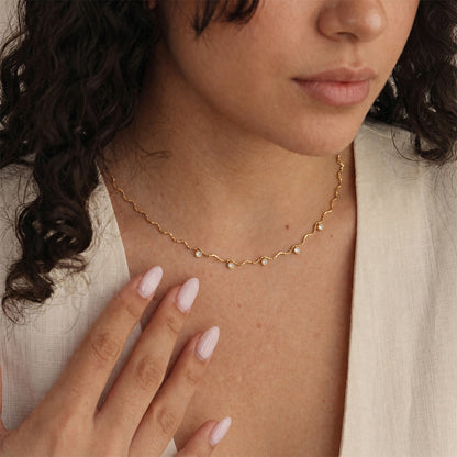 Bliss Diamond Dainty Necklace