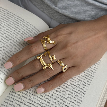Love Puppy Diamond Open Ring