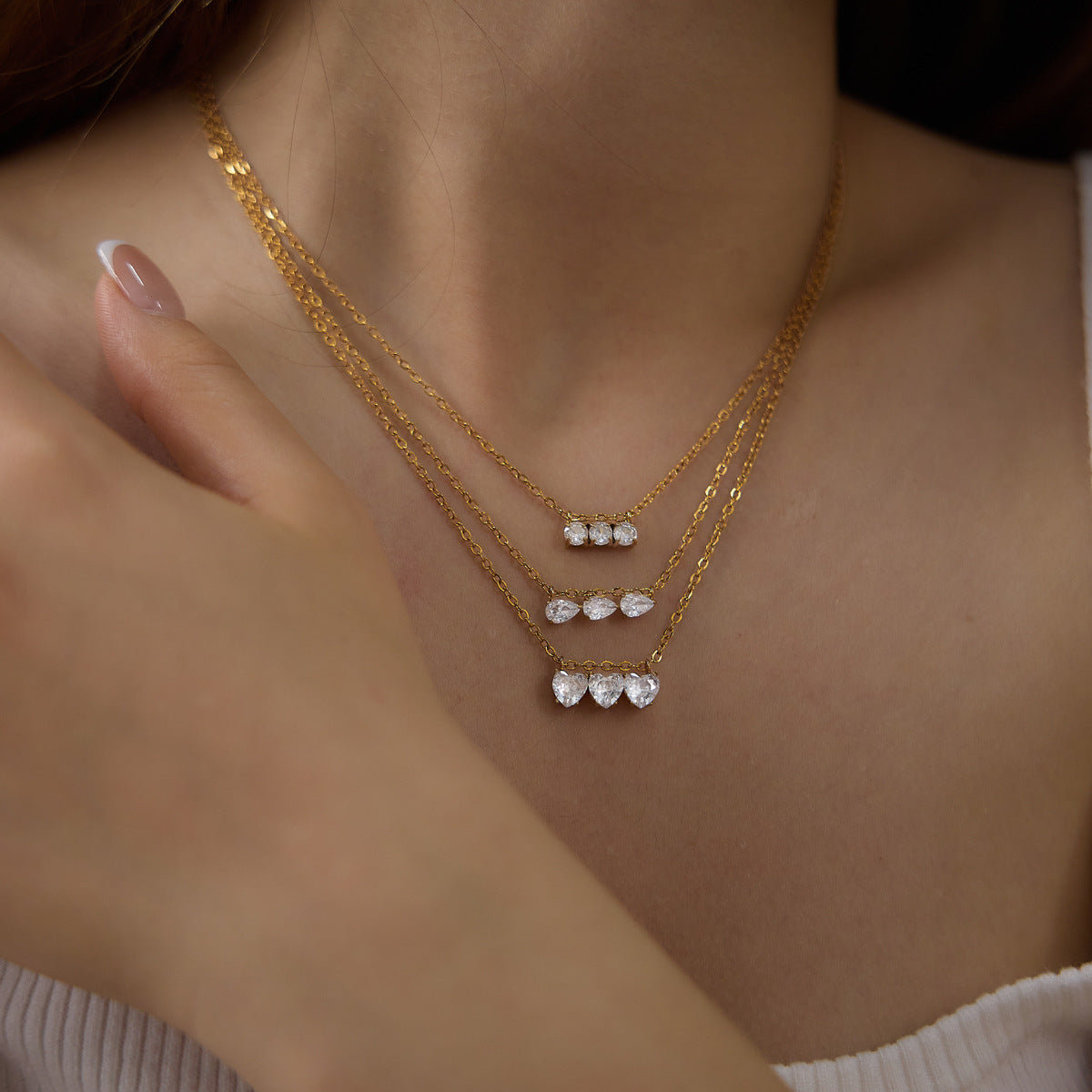 Lyra Diamond Pendant Necklace