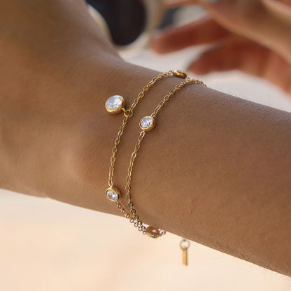 Cara Layered Diamond Bracelets