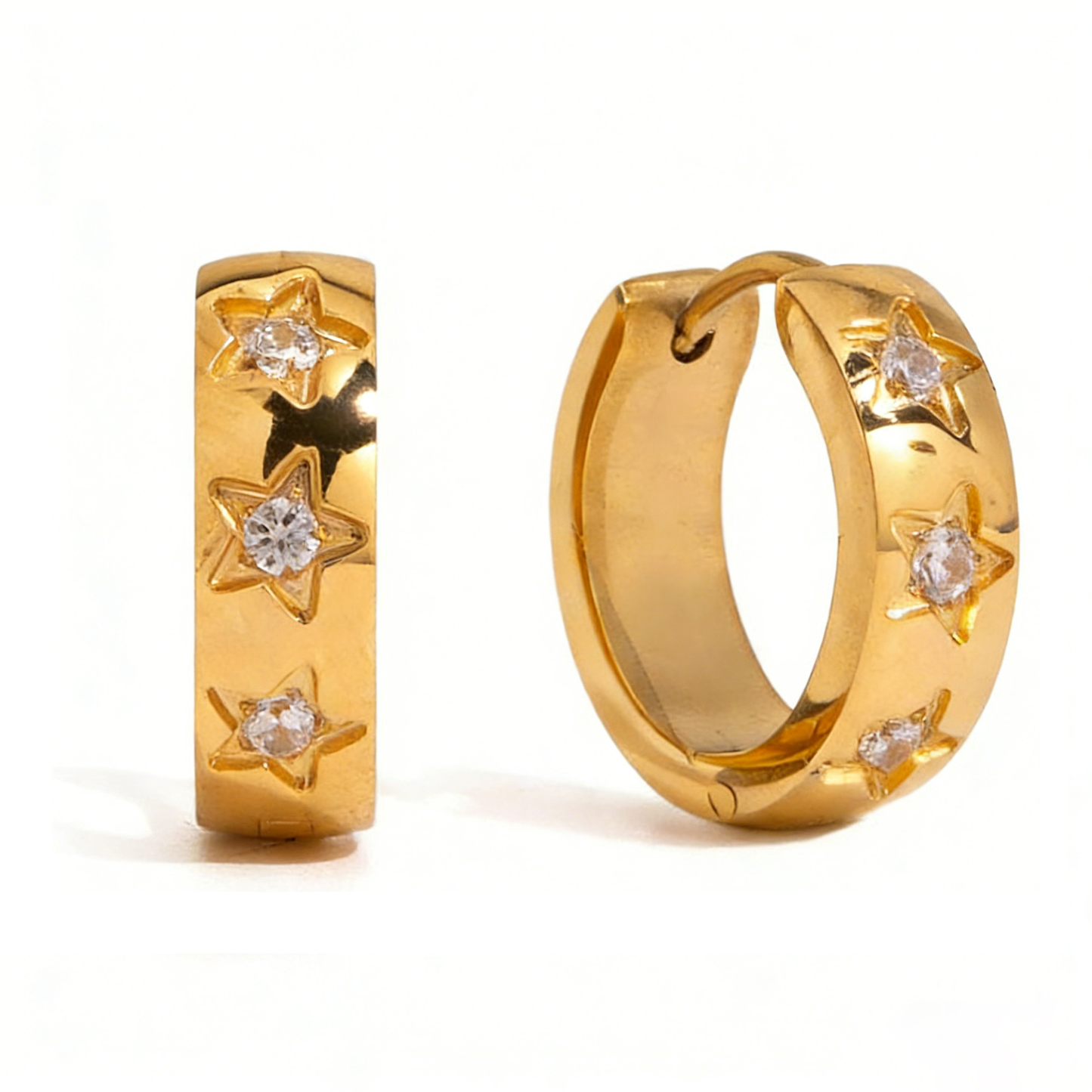 Cora Diamond Hoop Earrings