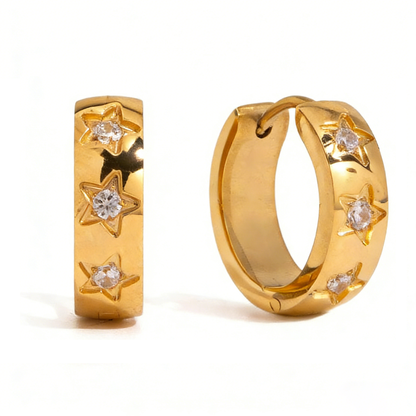 Cora Diamond Hoop Earrings