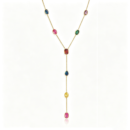 Havana Gemstone Necklace | Vinajewelry