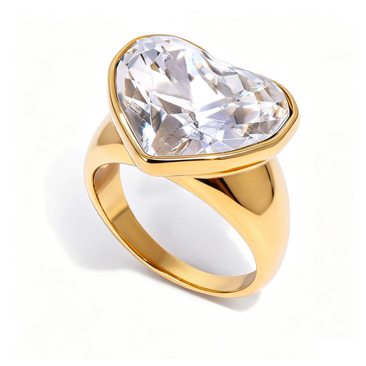 Amour Diamond Simulant Ring | Vinajewelry