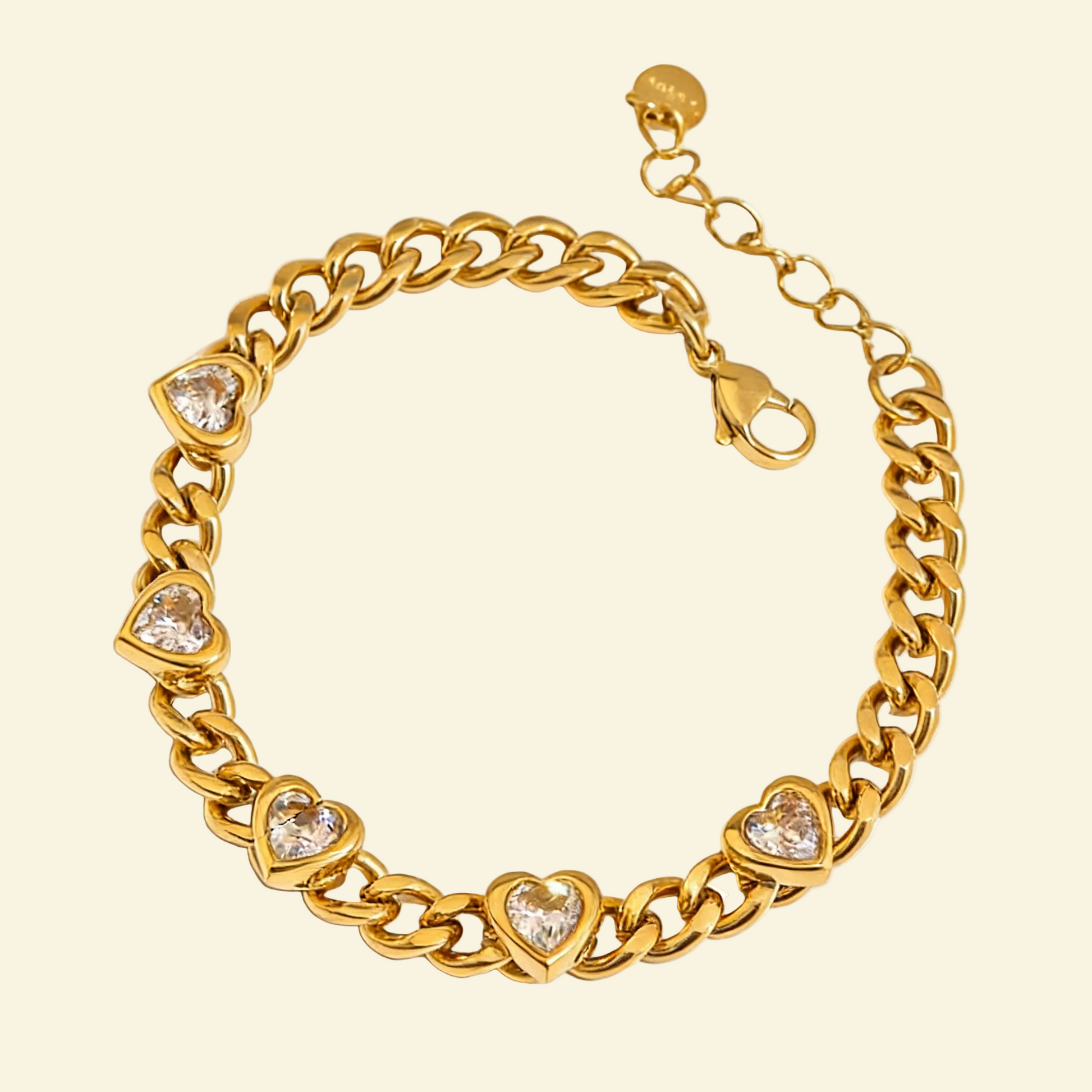 18K Gold Diamond Pearl Bracelet - Waterproof | Vinajewelry