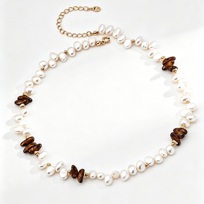 Odette Pearl Czech Beaded Necklace