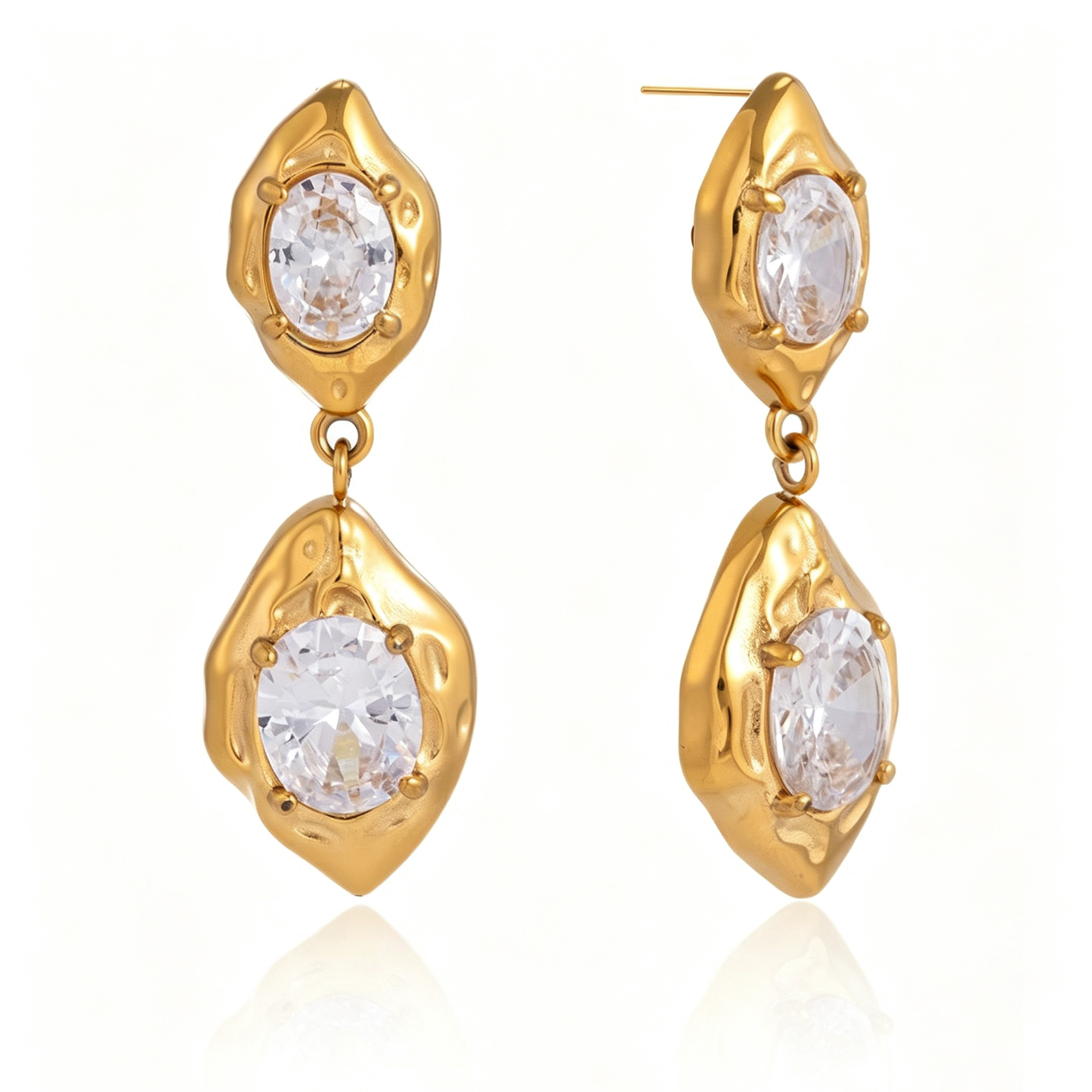 Siena Diamond Drop Earrings | 18K Gold | Vinajewelry