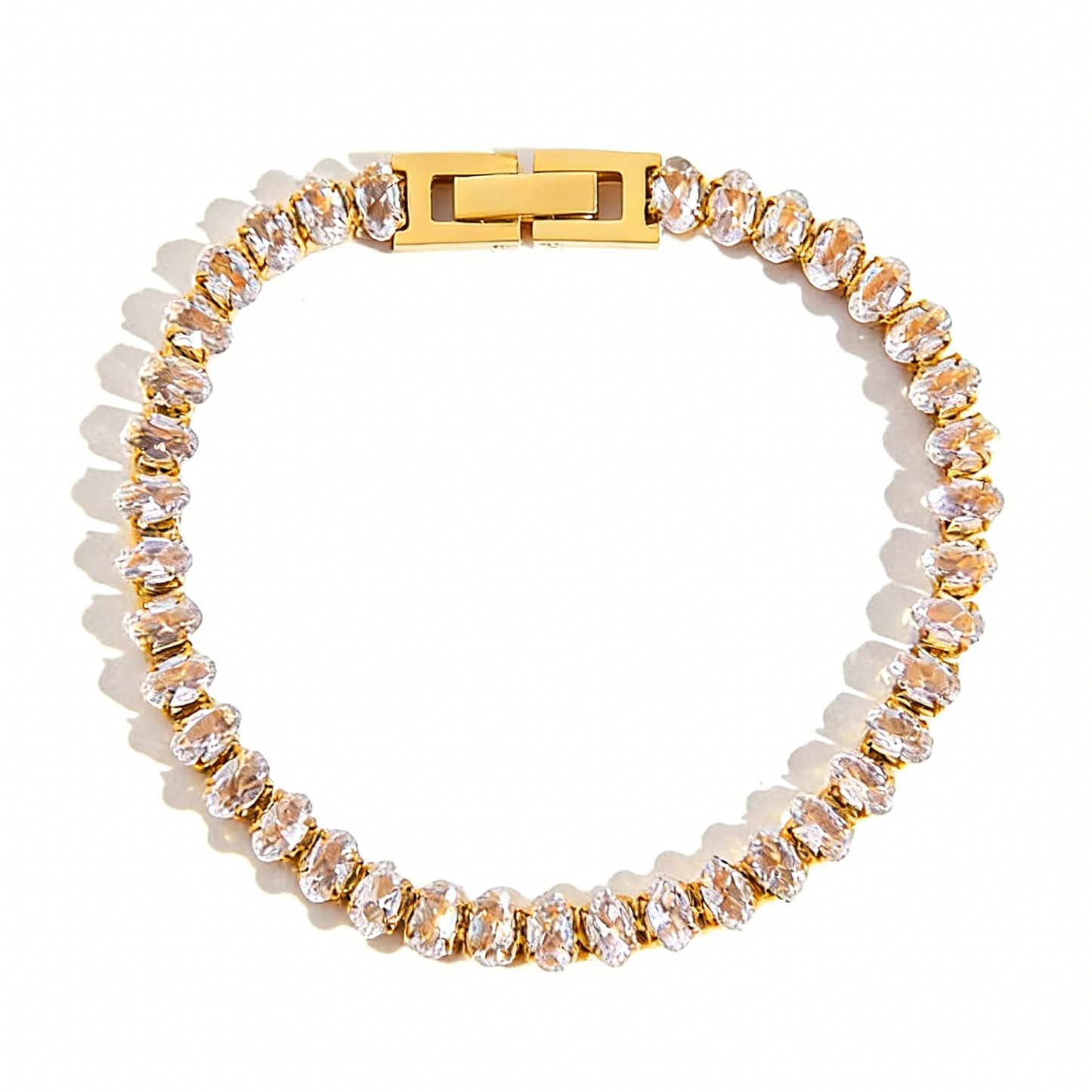 Celestia Diamond Tennis Chain Layering Bracelet