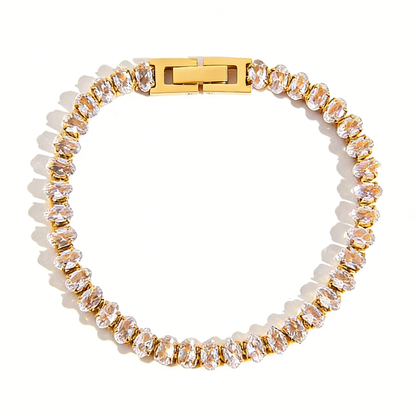 Celestia Diamond Tennis Chain Layering Bracelet