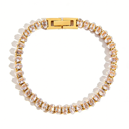 Celestia Diamond Tennis Chain Layering Bracelet