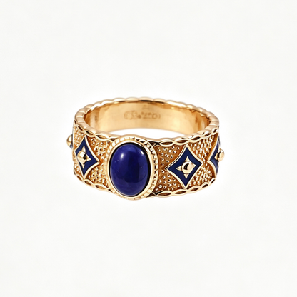 Elara Vintage lapis lazuli ring