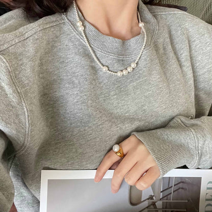 Vintage Irregular Pearl Necklace