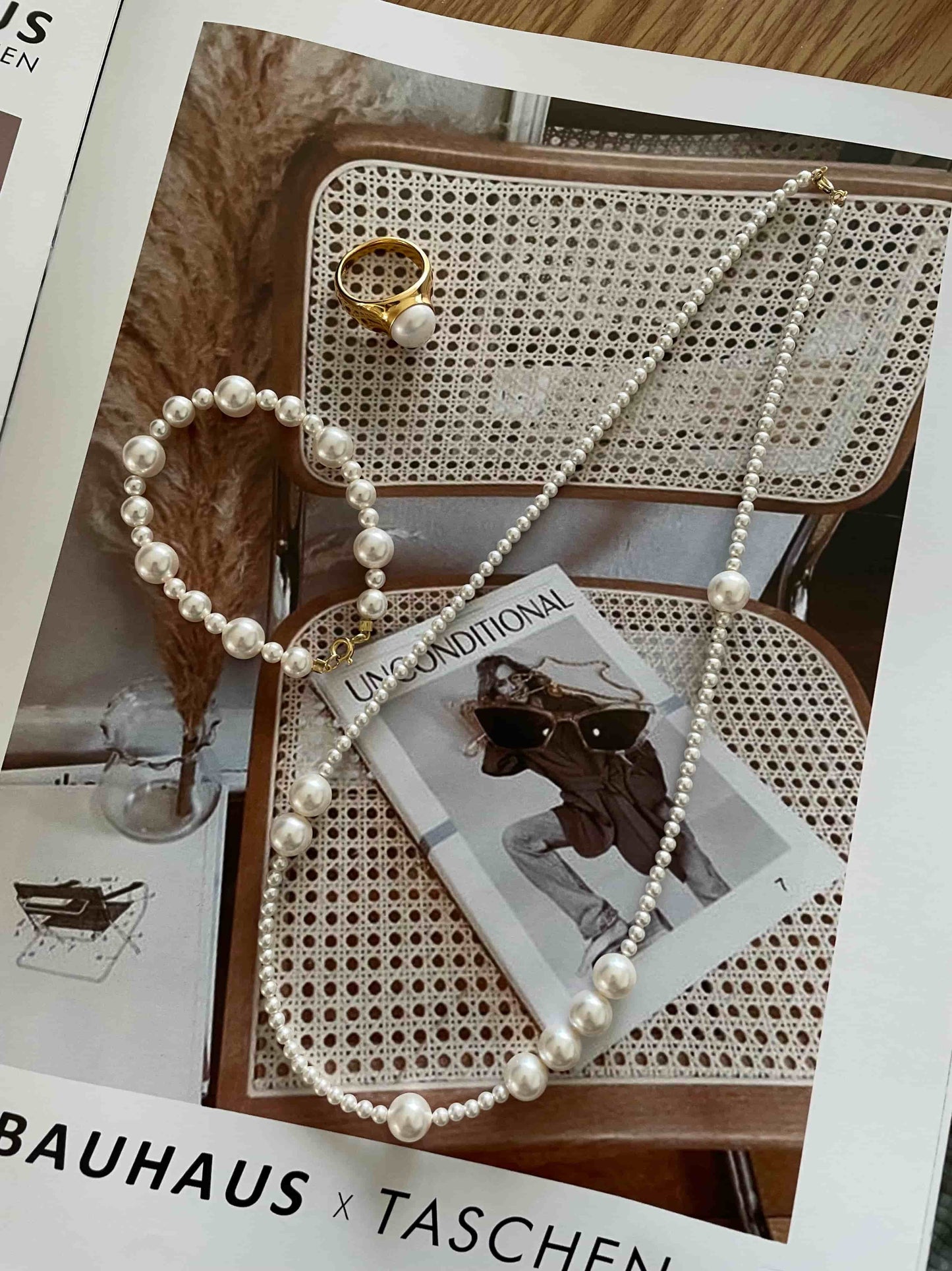Vintage Irregular Pearl Necklace