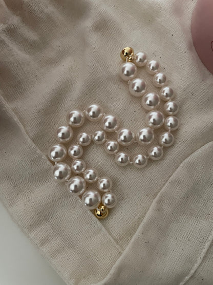 Elegant 14K Gold Double-Layer Pearl Beaded Bracelet