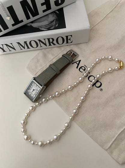 Elegant Beaded Pearl Necklace