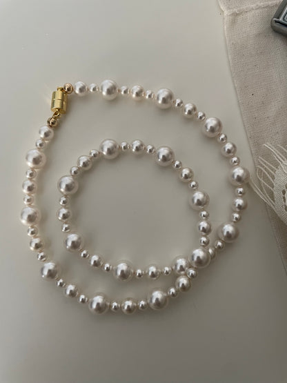 Elegant Beaded Pearl Necklace