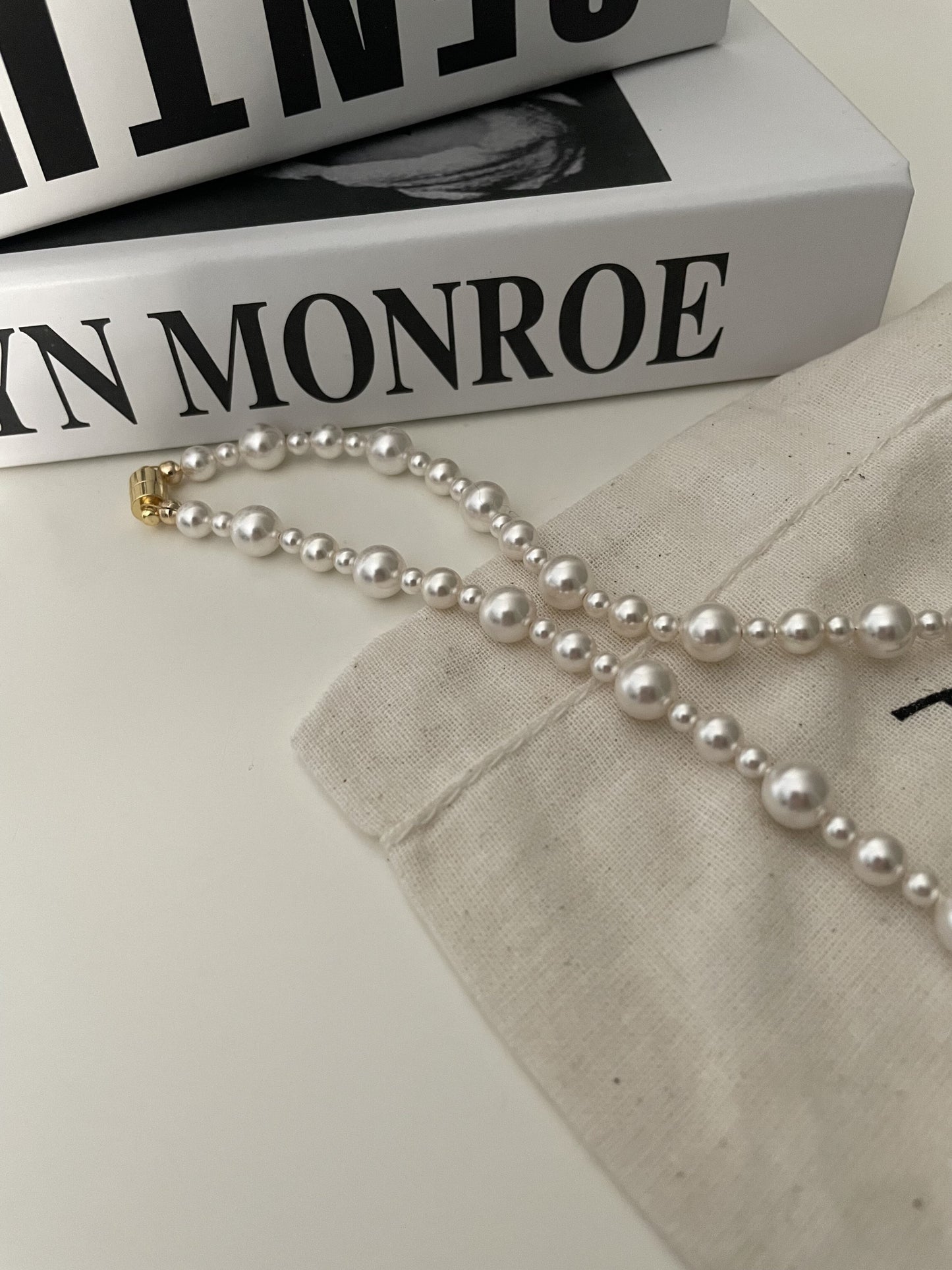 Elegant Beaded Pearl Necklace