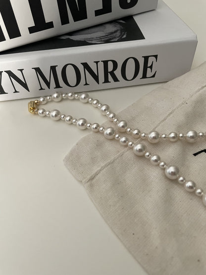 Elegant Beaded Pearl Necklace