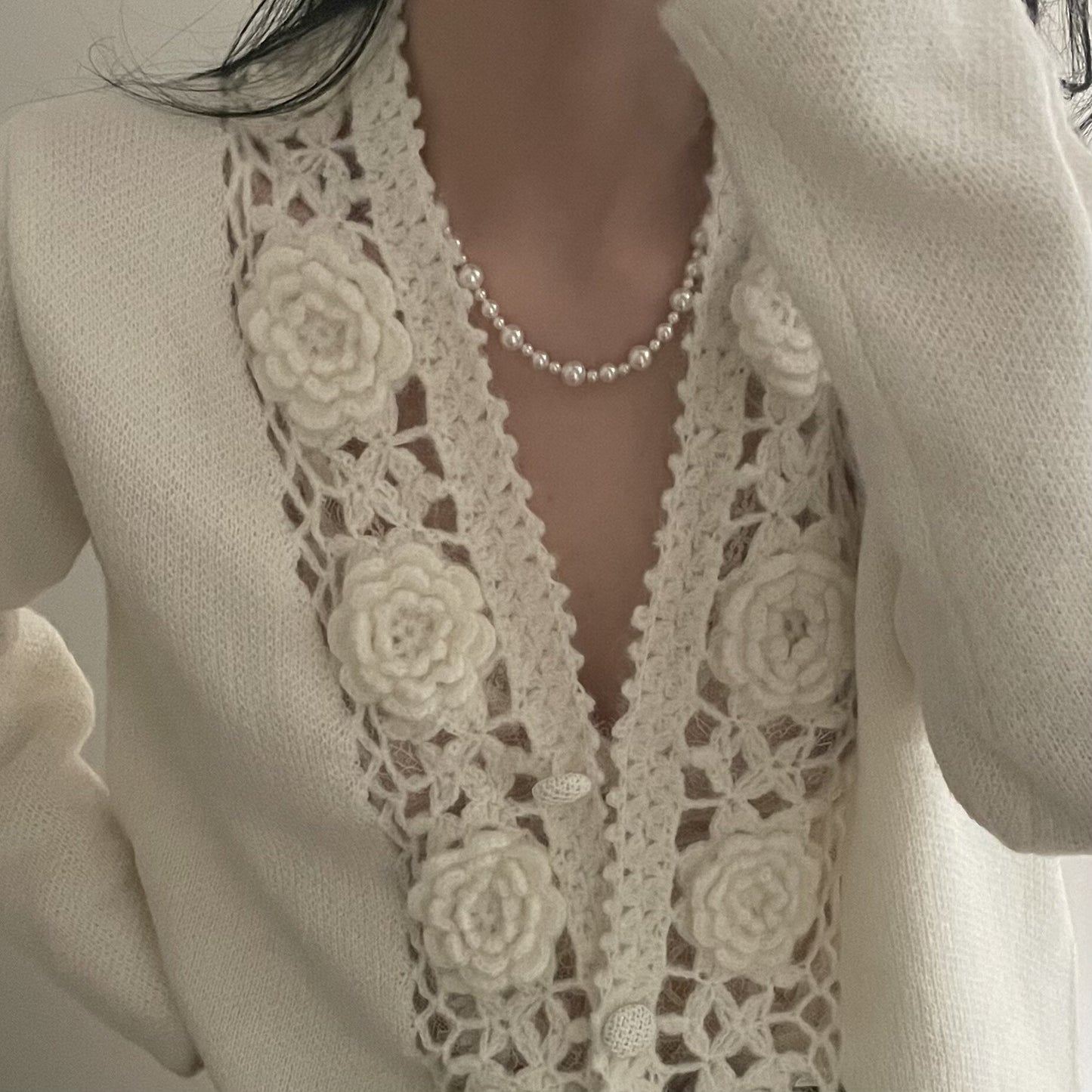 Elegant Beaded Pearl Necklace