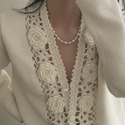 Elegant Beaded Pearl Necklace