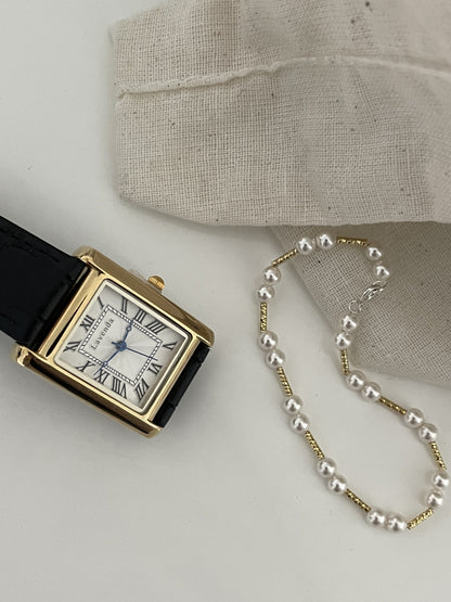 Minimalist Beaded Pearl Bracelet