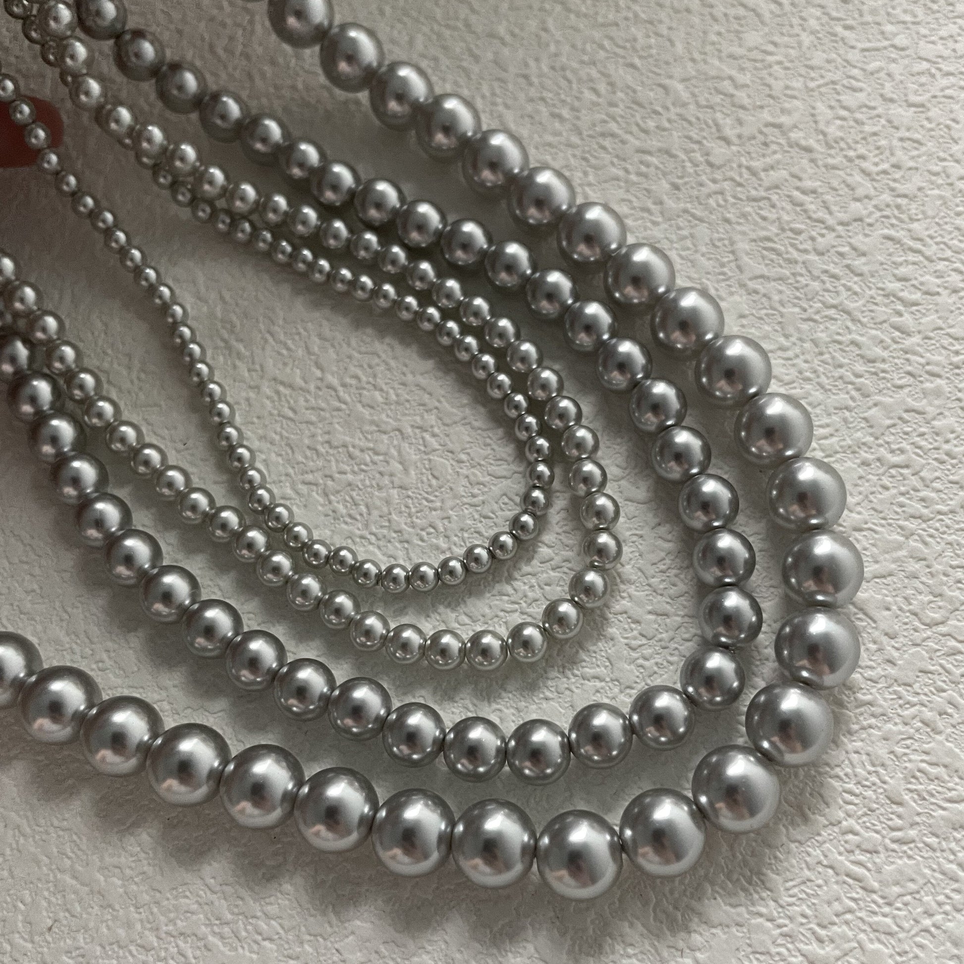Elegant Grey Pearl Necklace - Waterproof | Vinajewelry