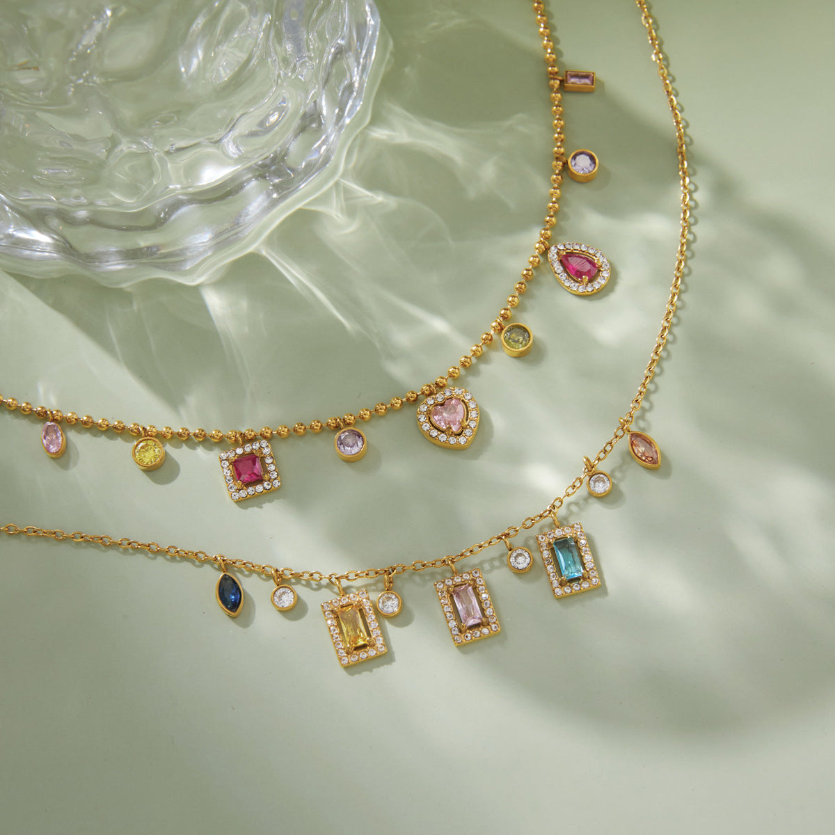 Athena Luxurious Gemstone Pendant Necklace