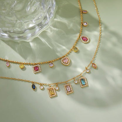 Athena Luxurious Gemstone Pendant Necklace