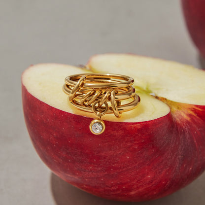 Sandrine Stackable Diamond Rings
