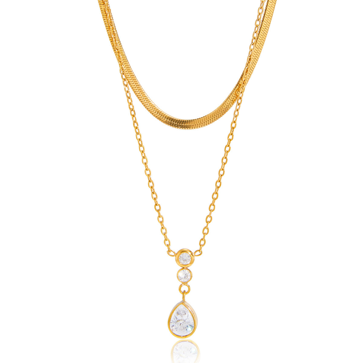 Olive Layered Pendant Necklace | Shop Vinajewelry