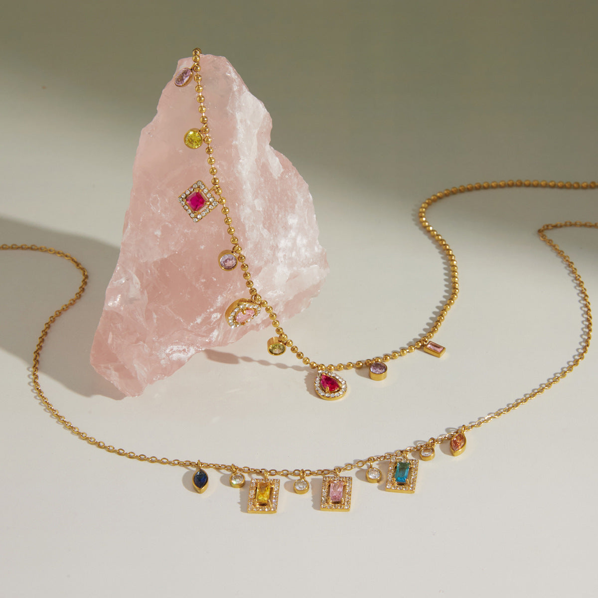 Athena Luxurious Gemstone Pendant Necklace