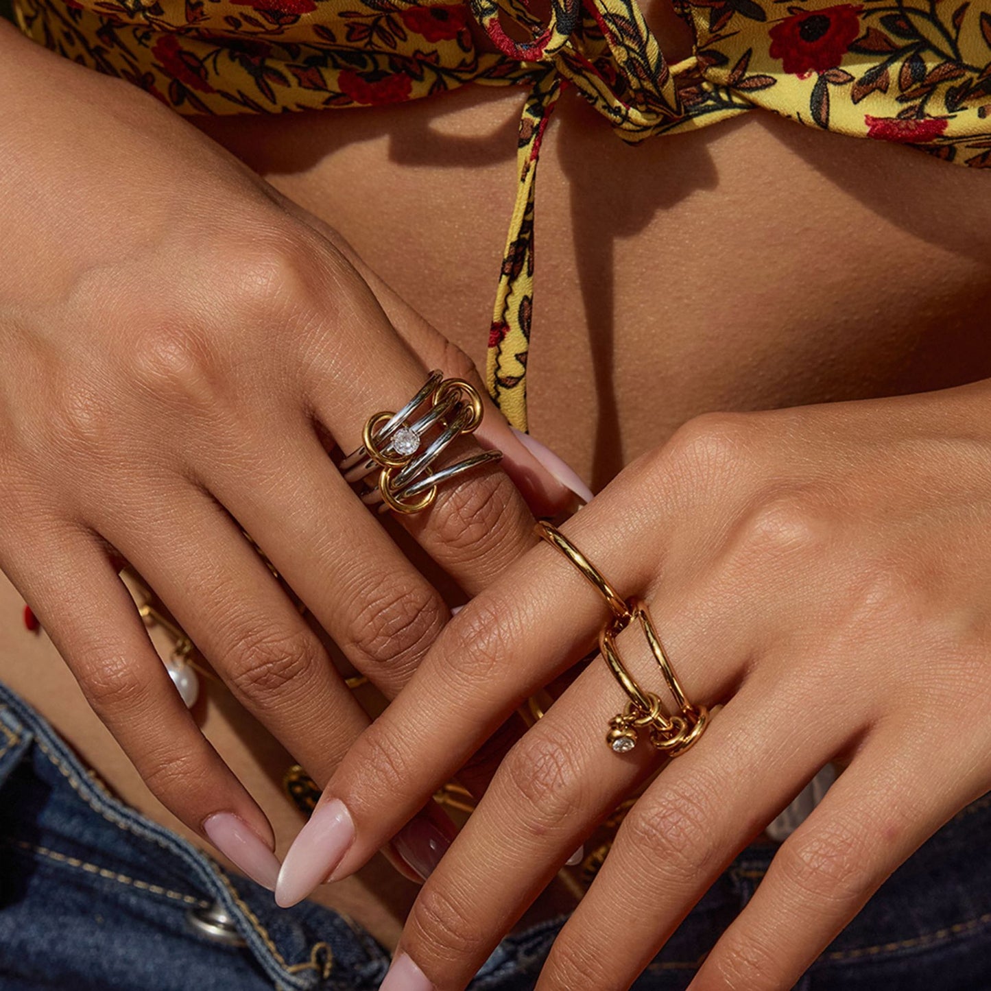 Sandrine Stackable Diamond Rings