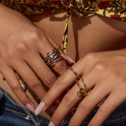 Sandrine Stackable Diamond Rings