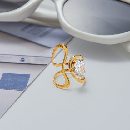 Lyra Open Diamond Ring