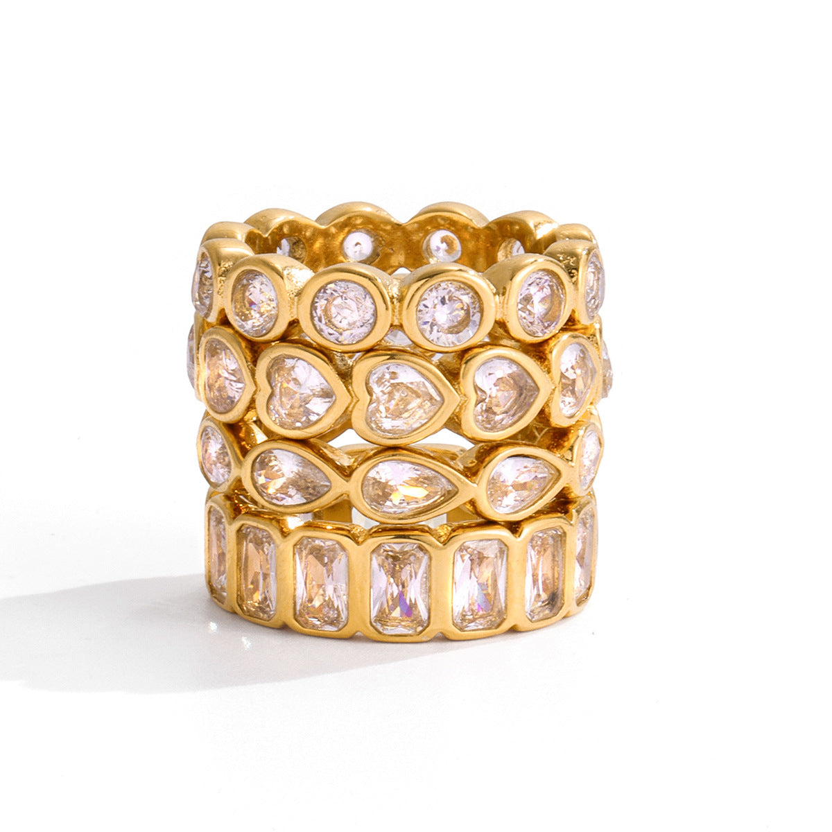 Selene Eternal Diamond Ring | Heart, Teardrop | Vinajewelry