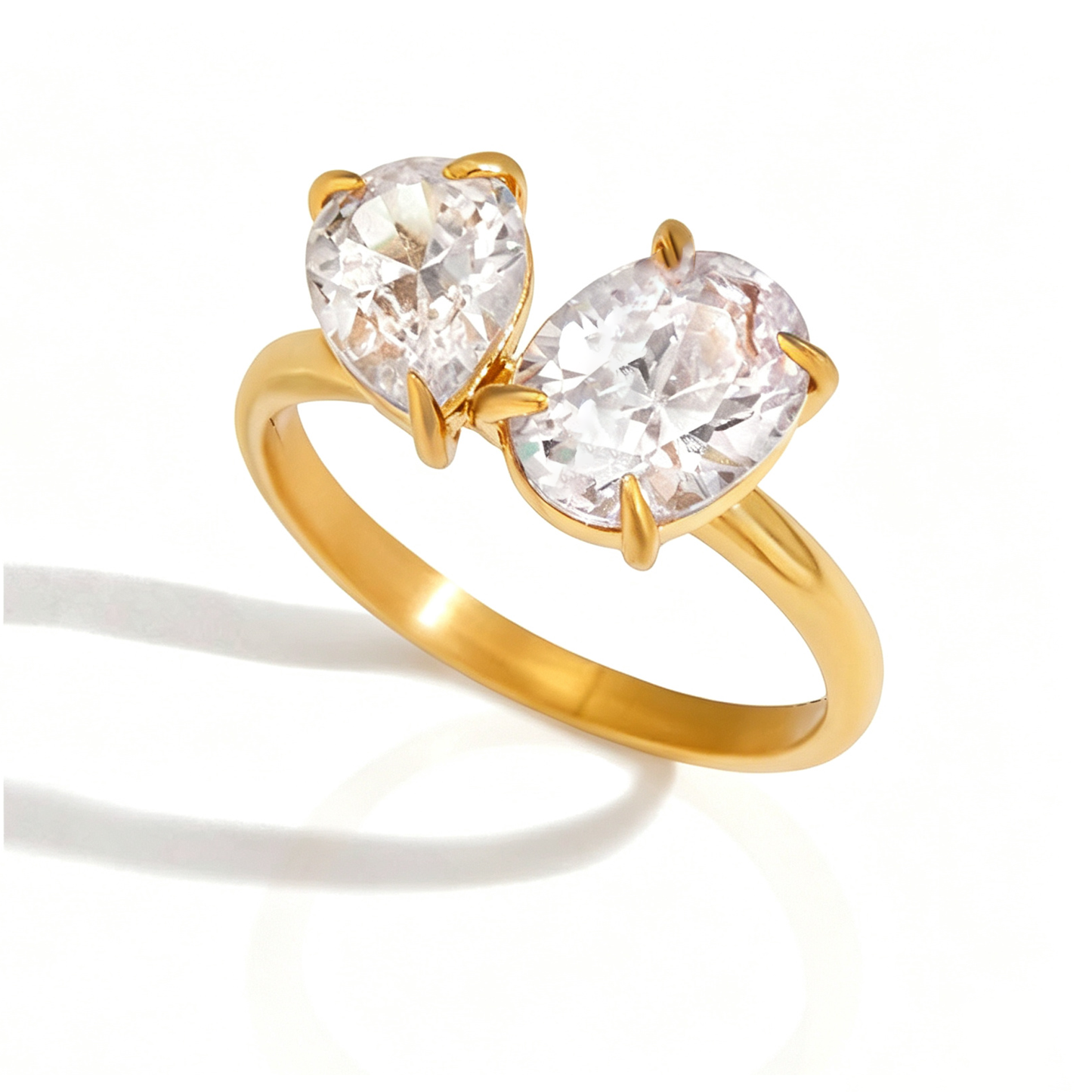 Isla Diamond Ring | 18K Gold Stainless Steel | Vinajewelry