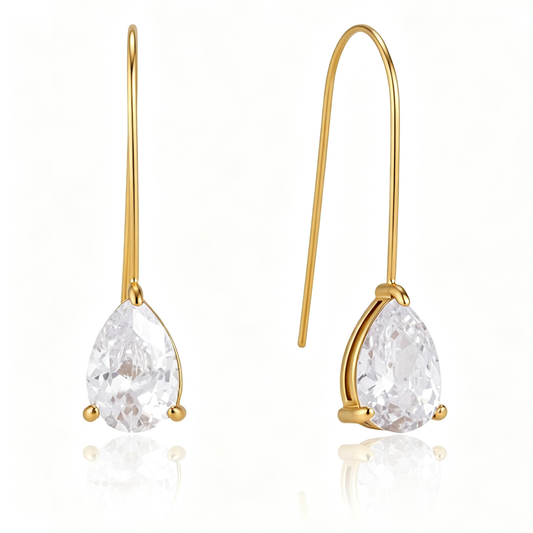 Ines Diamond Dangle Earrings | 18K Gold | Vinajewelry